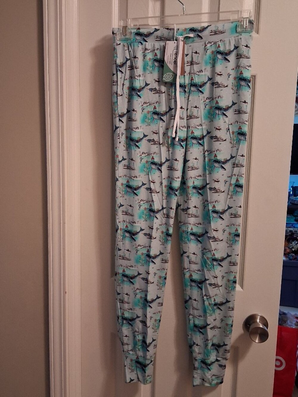 NWT Kindthing Tencel Planet Positive Pajama Pants Sz XS Ocean Sea Animal Holiday